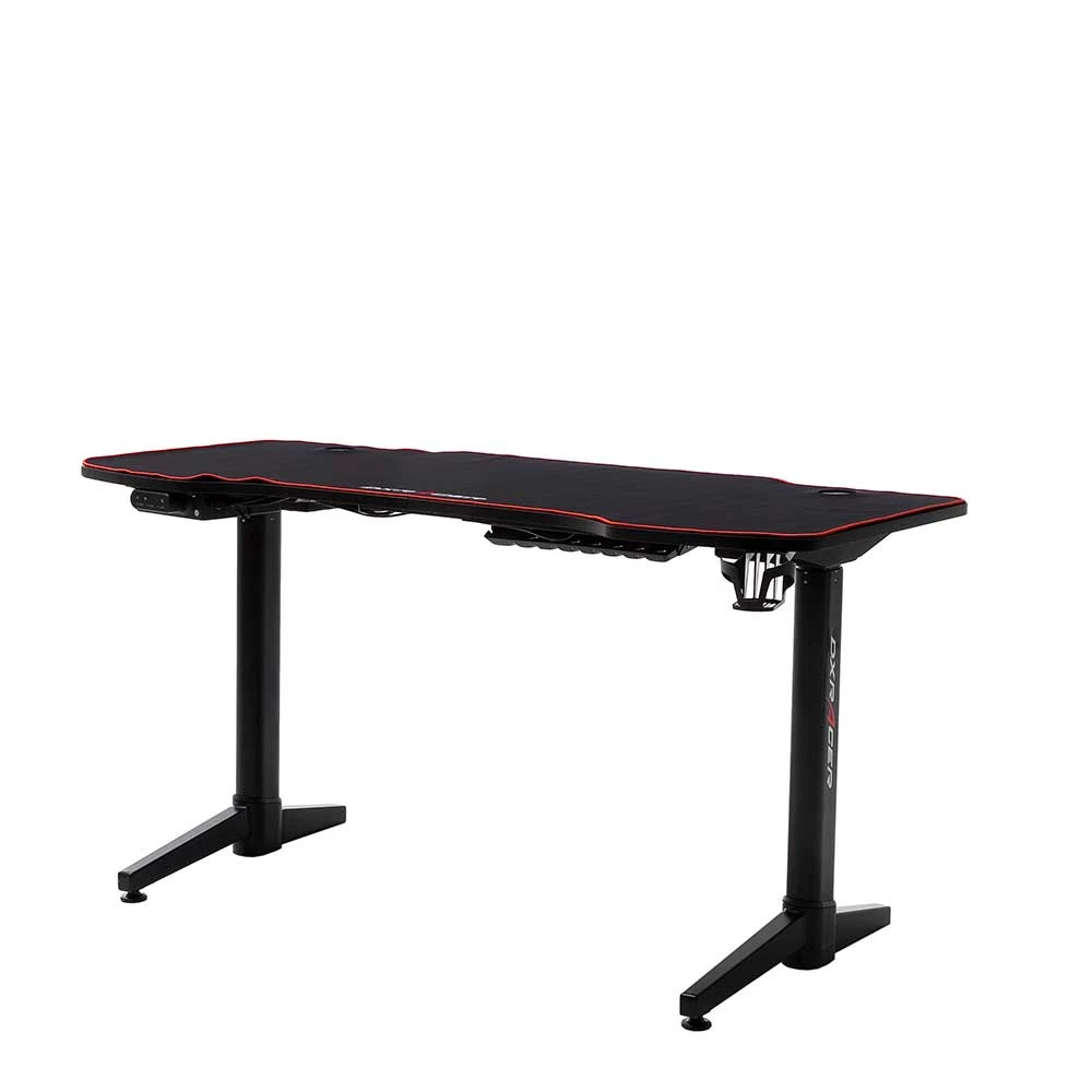 Höhenverstellbarer Gaming PC Tisch In Schwarz - Pelevas 3 Höhenverstellbarer Gaming PC Tisch In Schwarz - Pelevas