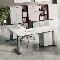 Höhenverstellbarer Schreibtisch Mit Anbauplatte - Ofledio