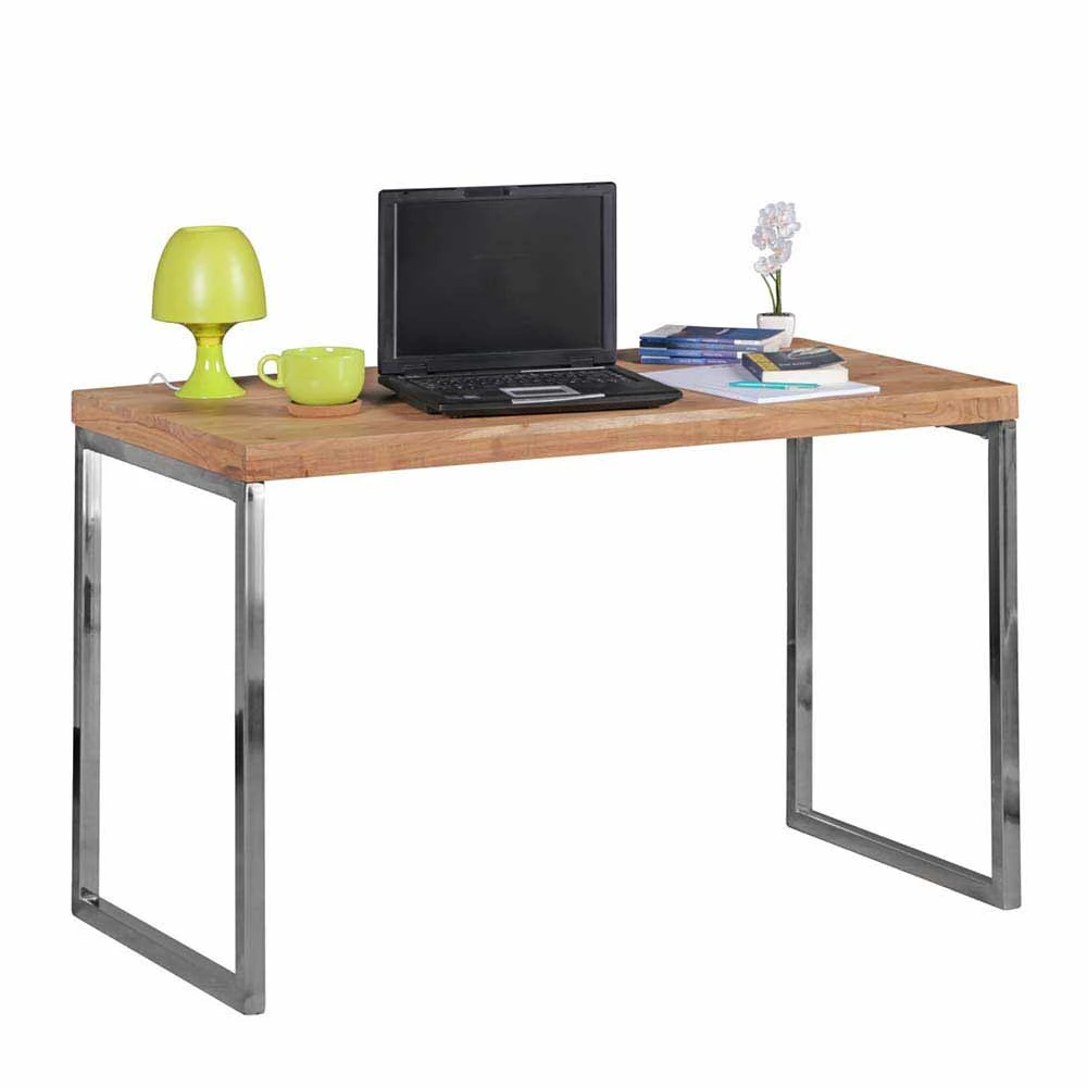 Loft Design Schreibtisch Mascanus Mit Holz Und Metall 4 Loft Design Schreibtisch Mascanus Mit Holz Und Metall – Bild 2