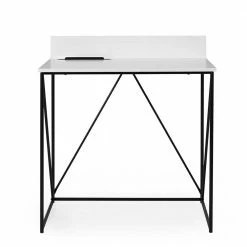 Alternative view of Loft Design Schreibtisch In Schwarz Weiß Plexino 80x48 Cm