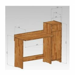 Massivholz Schreibtisch Salomonia Mit Schrank -Tulcea Shop massivholz schreibtisch schrank kernbuche geoelt salomonia 02