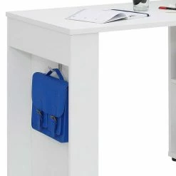 Mini-Office Franc In Weiß -Tulcea Shop mini office in weiss mit regal franc 02