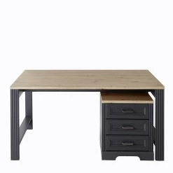 Alternative view of Modern Country Schreibtisch & Rollcontainer - Joe (zweiteilig)