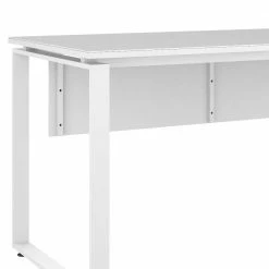 Moderner Home Office Schreibtisch In Drei Breiten - Dessinvo -Tulcea Shop moderner home office schreibtisch in drei breiten mit glasplatte in weiss dessinvo 04