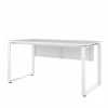 Moderner Home Office Schreibtisch In Drei Breiten - Dessinvo -Tulcea Shop moderner home office schreibtisch in drei breiten mit glasplatte in weiss dessinvo f