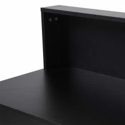 Moderner Schreibtisch Mit Aufsatz - Zweifarbig - Ynes 13 Moderner Schreibtisch Mit Aufsatz - Zweifarbig - Ynes -Tulcea Shop moderner schreibtisch mit aufsatz zweifarbig in schwarz pinie ynes 05