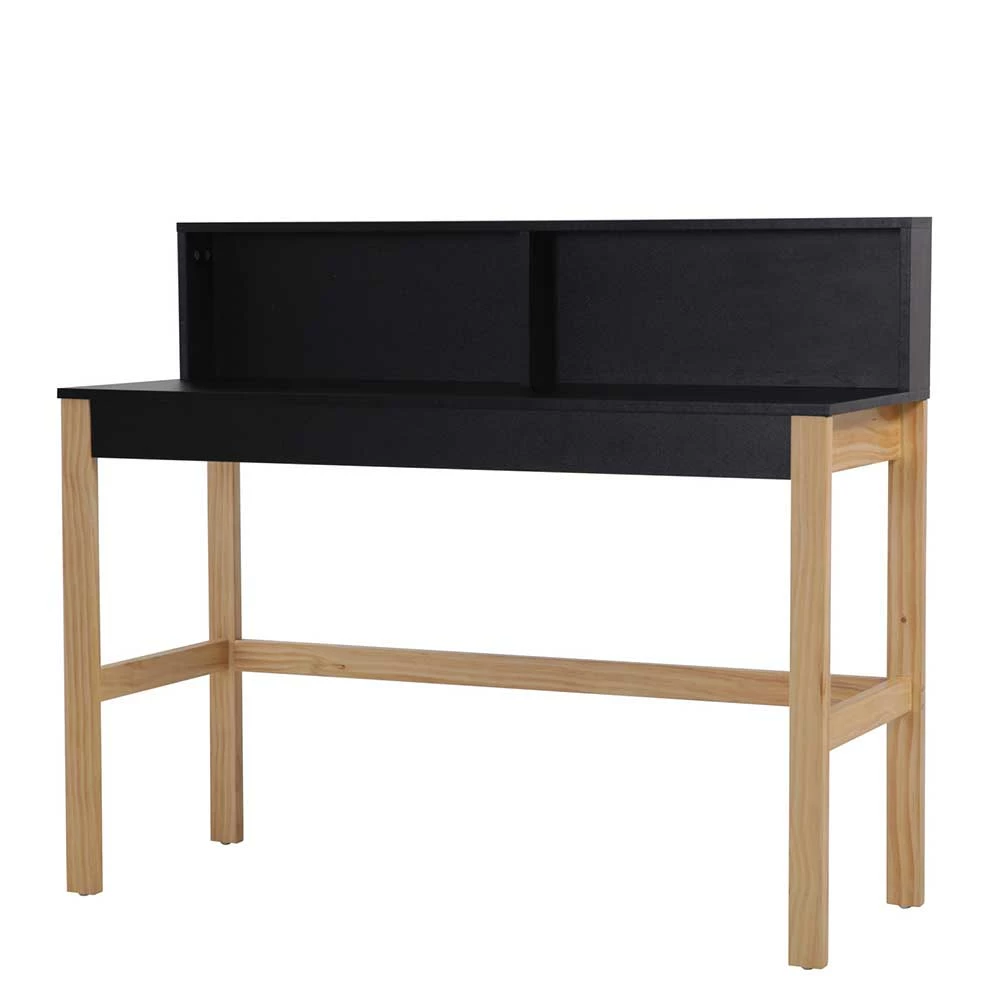 Moderner Schreibtisch Mit Aufsatz - Zweifarbig - Ynes 3 Moderner Schreibtisch Mit Aufsatz - Zweifarbig - Ynes