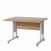 Moderner Schreibtisch Mit Metallgestell In Alu - Tonrai 1 Moderner Schreibtisch Mit Metallgestell In Alu - Tonrai -Tulcea Shop moderner schreibtisch mit metallgestell in alu platte in sonoma eiche tonrai f