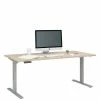 Moderner Schreibtisch Mit T Gestell In Grau - Dievus 2 Moderner Schreibtisch Mit T Gestell In Grau - Dievus -Tulcea Shop moderner schreibtisch mit t gestell in grau platte in eiche hoehenverstellbar dievus f