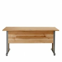 Office PC Schreibtisch In Buche & Alu - Nurvic 9 Office PC Schreibtisch In Buche & Alu - Nurvic -Tulcea Shop office pc schreibtisch in buche alu mit kabeldurchlass nurvic 03