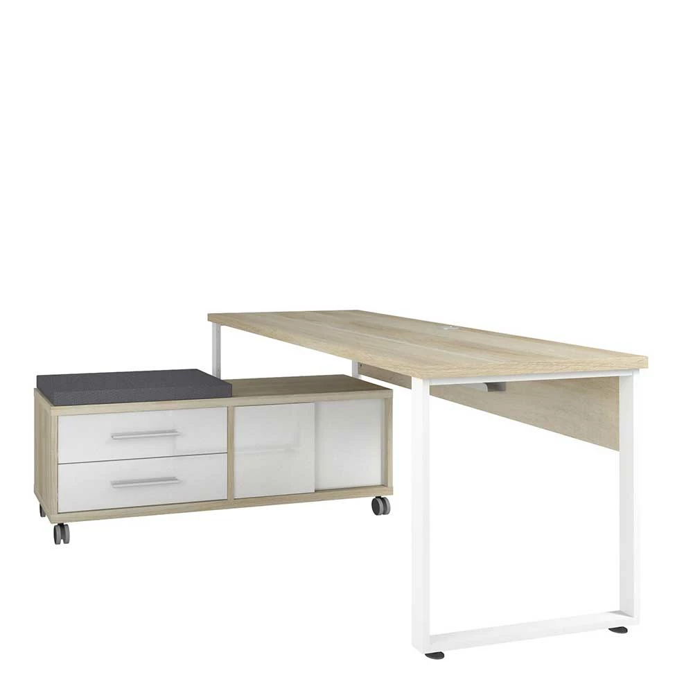 Office Schreibtisch & Rollcontainer - Xedno (zweiteilig) 4 Office Schreibtisch & Rollcontainer - Xedno (zweiteilig) – Bild 2