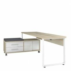 Office Schreibtisch & Rollcontainer - Xedno (zweiteilig)