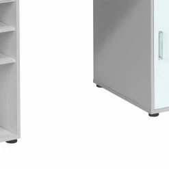 PC Bürotisch Panareaz In Grau Weiß 13 PC Bürotisch Panareaz In Grau Weiß -Tulcea Shop pc buerotisch grau weiss 150 cm panareaz 05