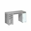 PC Bürotisch Panareaz In Grau Weiß 2 PC Bürotisch Panareaz In Grau Weiß -Tulcea Shop pc buerotisch grau weiss 150 cm panareaz f