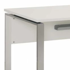 PC Schreibtisch In Weiß & Chrom - Zinasdo 11 PC Schreibtisch In Weiß & Chrom - Zinasdo -Tulcea Shop pc schreibtisch in weiss chrom buegelgestell in zwei breiten zinasdo 03