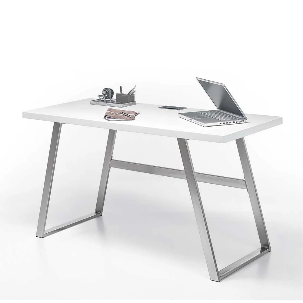 PC Schreibtisch Joera In Weiß 6 PC Schreibtisch Joera In Weiß – Bild 4