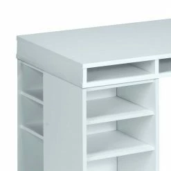 PC Schreibtisch Hemorian In Weiß -Tulcea Shop pc schreibtisch weiss 150 cm hemorian 02