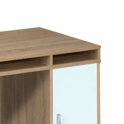 PC Tisch Ejola In Eiche Sonoma Weiß 10 PC Tisch Ejola In Eiche Sonoma Weiß -Tulcea Shop pc tisch eiche sonoma weiss mit tuer ejola 03
