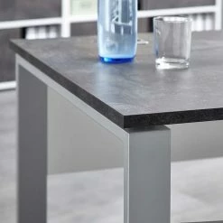 Schreibtisch Hedlos In Dunkelgrau Stein Optik -Tulcea Shop schreibtisch dunkelgrau stein optik weiss hedlos 02