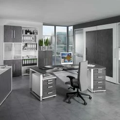 Schreibtisch Gropada In Grau Silber 8 Schreibtisch Gropada In Grau Silber -Tulcea Shop schreibtisch grau silber hoehenverstellbar gropada 03