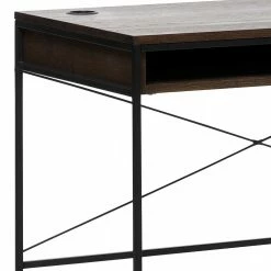 Schreibtisch Mit 2 Staufächern In Wildeiche Dunkel - Dalavera 4 Schreibtisch Mit 2 Staufächern In Wildeiche Dunkel - Dalavera -Tulcea Shop schreibtisch mit 2 staufaechern in wildeiche dunkel mit buegelgestell schwarz dalavera 03