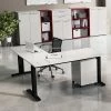 Schreibtisch Mit Anbauplatte 193x68x160 Cm - Ofledio 2 Schreibtisch Mit Anbauplatte 193x68x160 Cm - Ofledio -Tulcea Shop schreibtisch mit anbauplatte 193x68x160 cm in lichtgrau schwarz ofledio 01