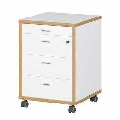 Skandi Schreibtisch Mit Rollcontainer - Pronada (zweiteilig) 12 Skandi Schreibtisch Mit Rollcontainer - Pronada (zweiteilig) -Tulcea Shop skandi schreibtisch mit rollcontainer in weiss wildeichefarben pronada 04