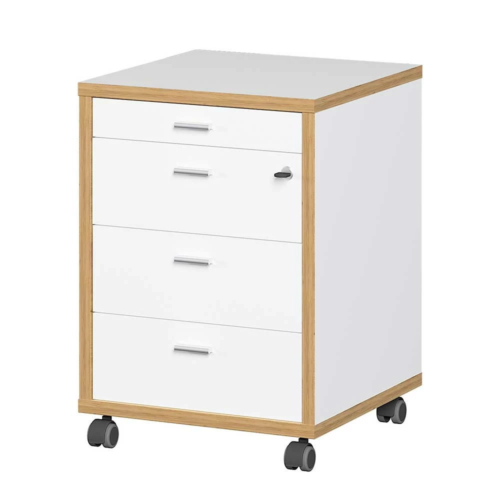 Skandi Schreibtisch Mit Rollcontainer - Pronada (zweiteilig) 7 Skandi Schreibtisch Mit Rollcontainer - Pronada (zweiteilig) – Bild 5