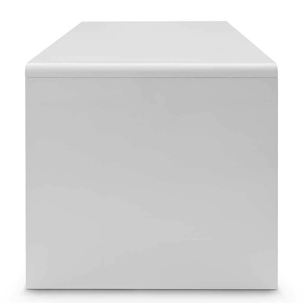 Weißer Hochglanz Schreibtisch Mit Wangen Gestell - Casinius 8 Weißer Hochglanz Schreibtisch Mit Wangen Gestell - Casinius – Bild 6