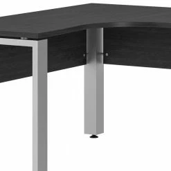 Winkel Schreibtisch In Eiche Grau Holzdekor - Xena -Tulcea Shop winkel schreibtisch in eiche grau holzdekor und alufarben xena 03