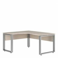 Winkelschreibtisch In Holz White Wash - Sojette